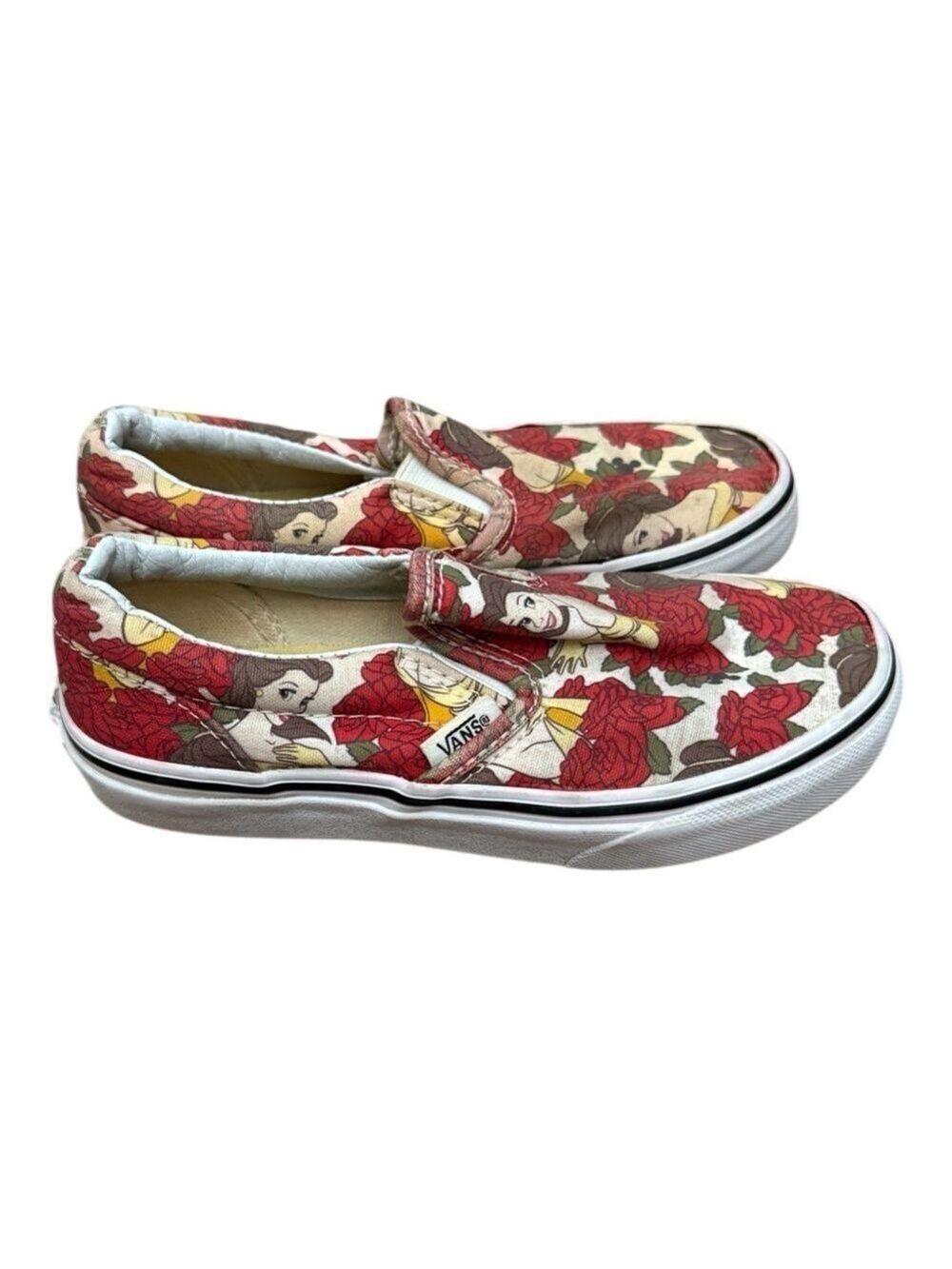 Vans Disney Princess Belle Beauty and The Beast Slip-On Shoes - Picture 3 of 8
